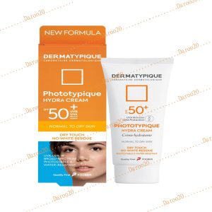 ضد آفتاب بی رنگ پوست خشک +SPF50 درماتیپیک