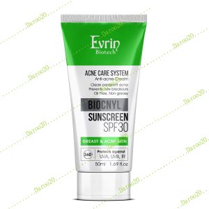 ضدآفتاب بدون رنگ SPF30اورین مناسب پوست های چرب و جوشدار